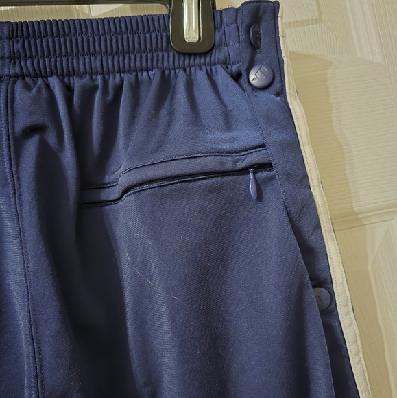 Vintage Y2K Adidas 3 Stripe Snap Breakaway Thick Knit Track Pants, Unisex, EUC! - Picture 9 of 11